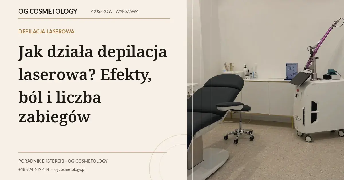 Jak działa depilacja laserowa? Efekty, ból i liczba zabiegów