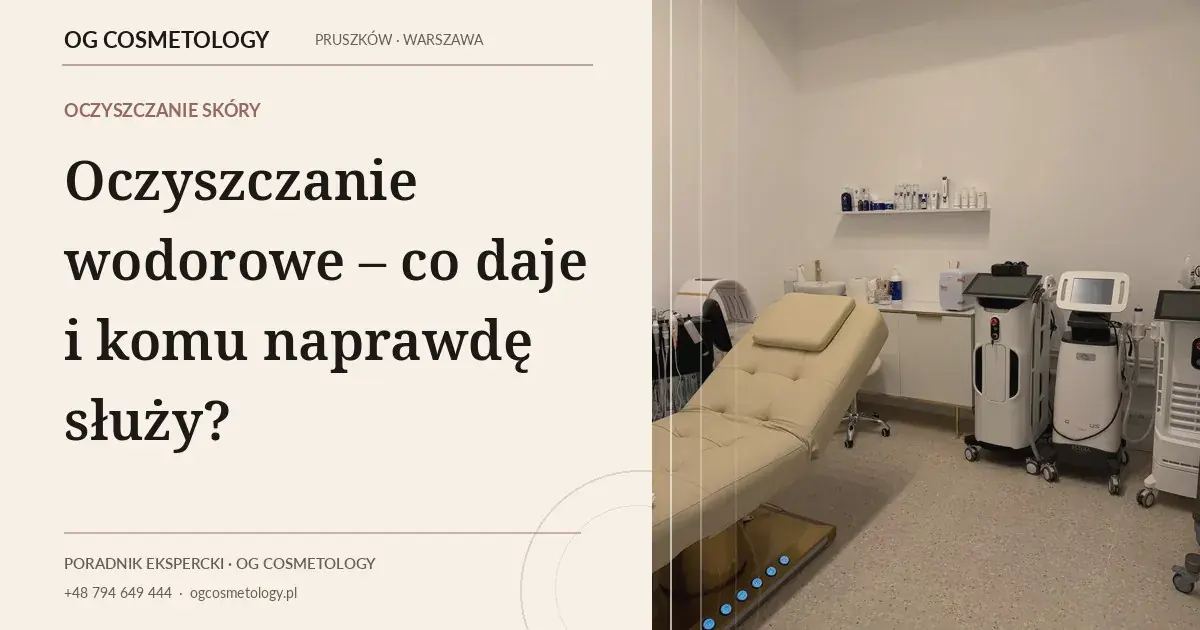 Oczyszczanie wodorowe – co daje i komu naprawdę służy?