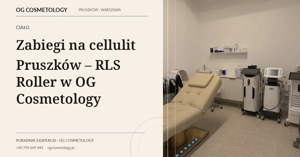 Zabiegi na cellulit Pruszków – RLS Roller w OG Cosmetology